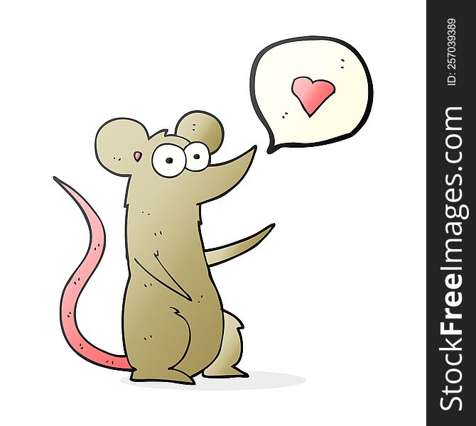 Cartoon Mouse In Love