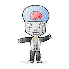 Free Cartoon Future Robot Royalty Free Stock Photo - 257041515