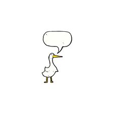 Cartoon Goose Royalty Free Stock Image