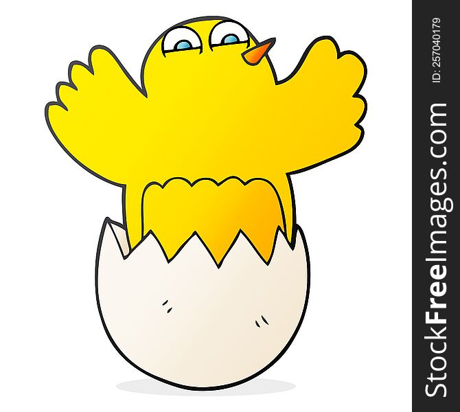 Cartoon Hatching Egg