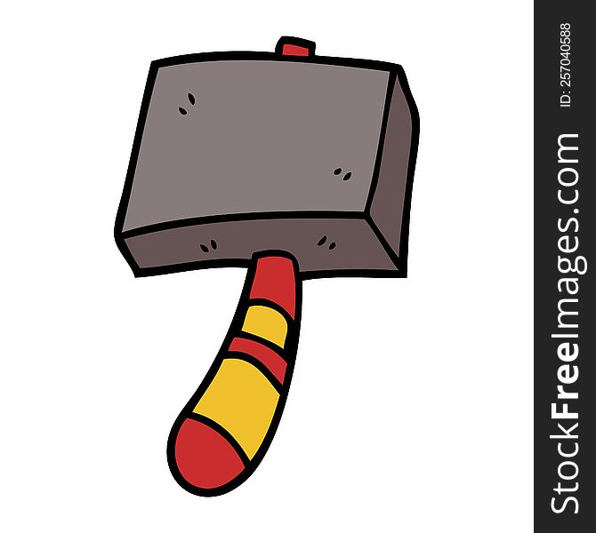 Cartoon Doodle Hammer