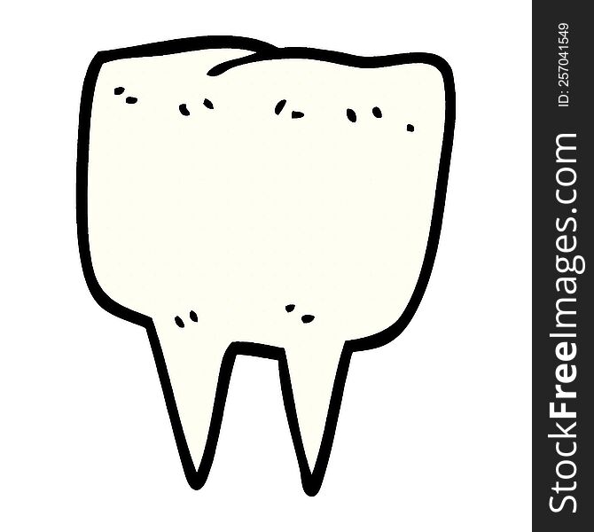 Cartoon Doodle Tooth