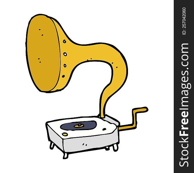 Cartoon Gramophone