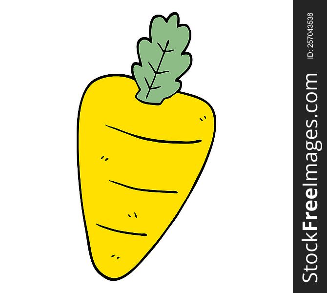 cartoon doodle carrot