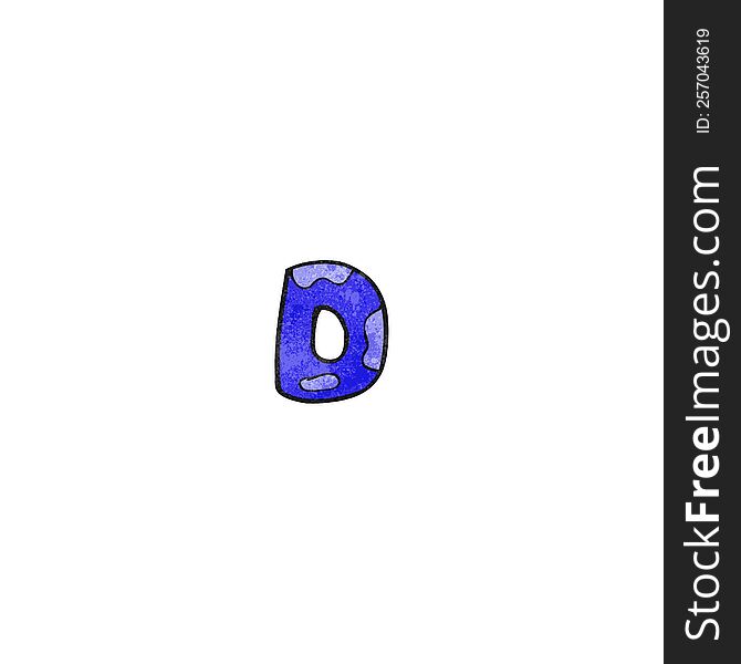 child\'s drawing of the letter d