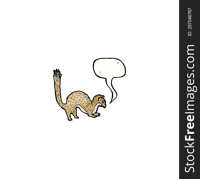 cartoon weasel