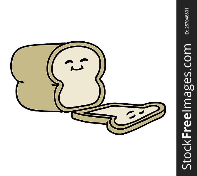 cartoon sliced loaf of bread