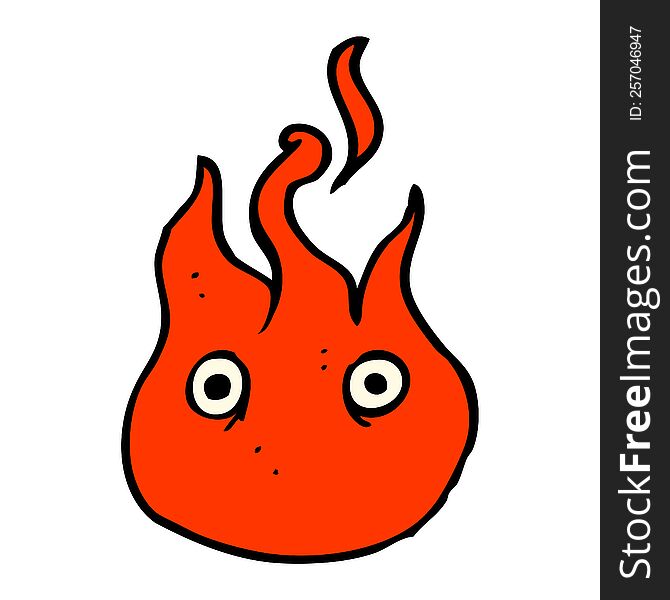 Cartoon Flame Symbol
