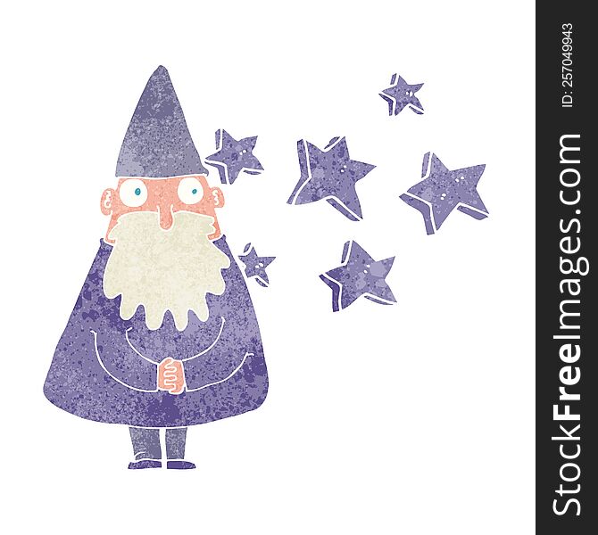 cartoon magical wizard. cartoon magical wizard