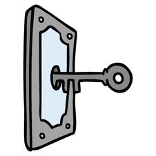Free Cartoon Doodle Of A Door Handle Royalty Free Stock Image - 257053646