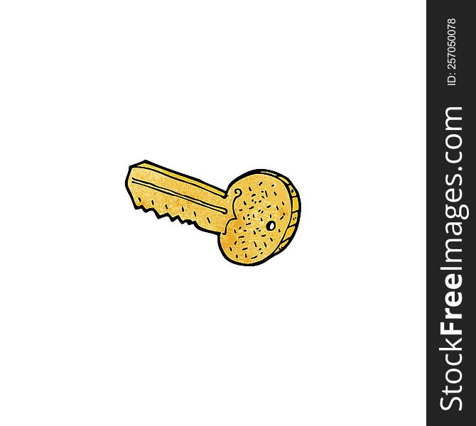 cartoon gold key