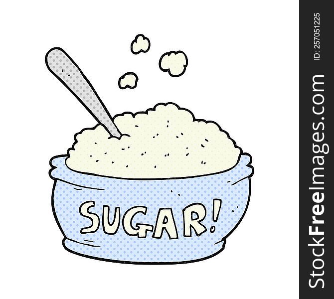 Cartoon Sugar Bowl