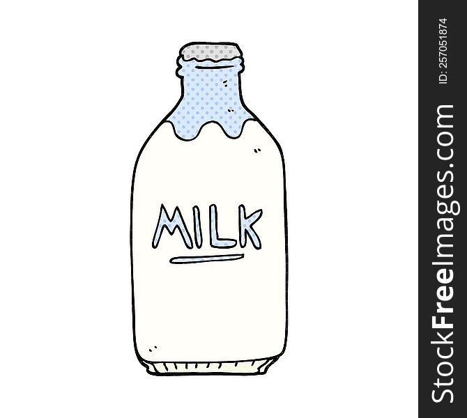 Cartoon Milk Bottle