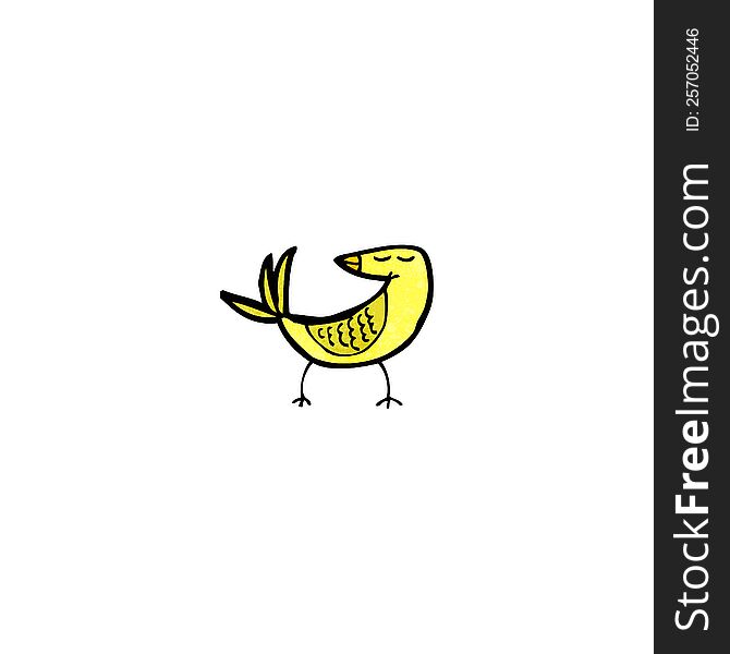 cartoon yellow bird