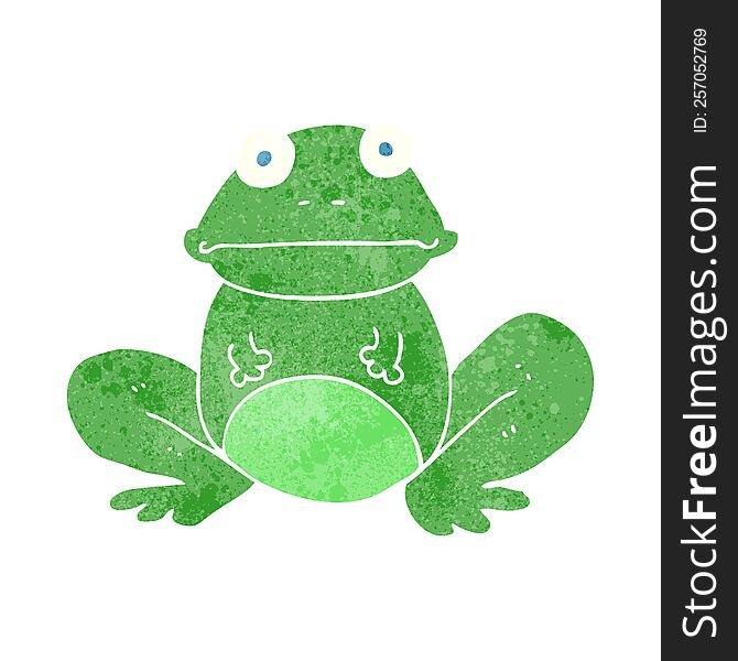 Retro Cartoon Frog