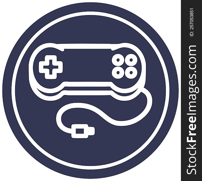 Console Game Controller Circular Icon