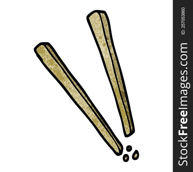 Cartoon Doodle Wooden Chopsticks