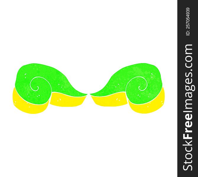 cartoon decorative swirl symbol