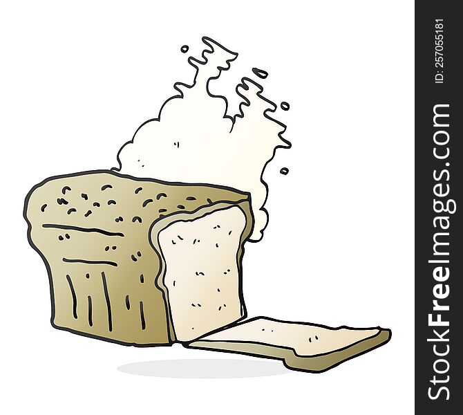 Cartoon Fresh Baked Bread