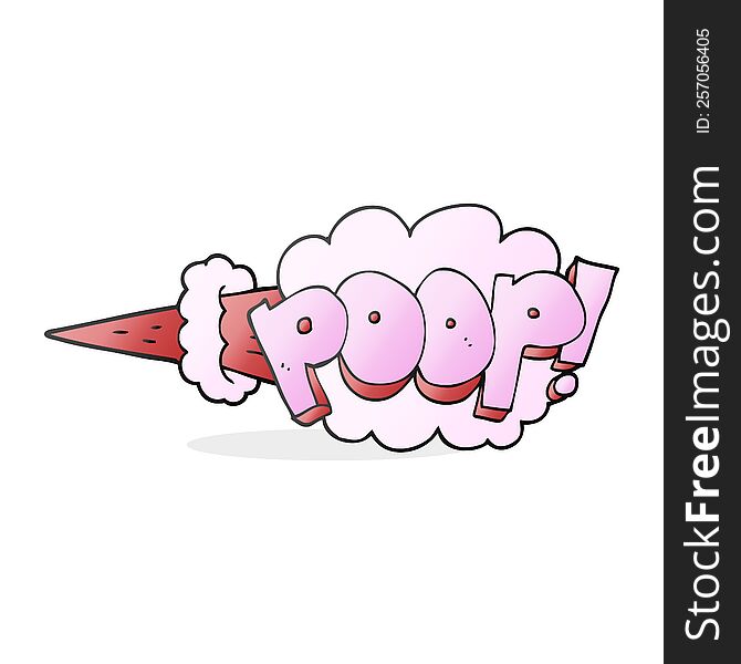 freehand drawn cartoon poop explosion