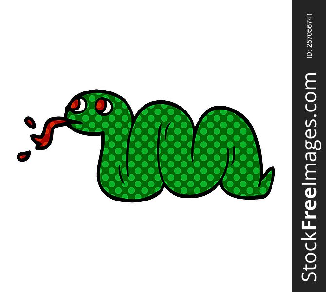 Cartoon Doodle Snake