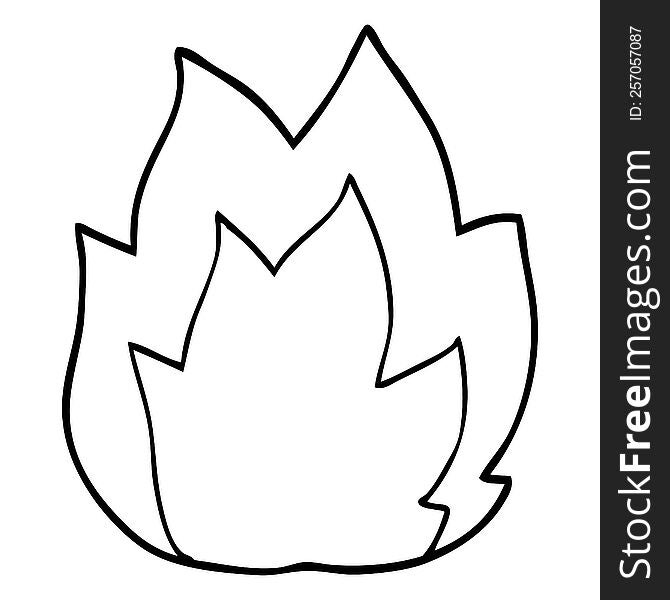 line drawing cartoon fire explosion