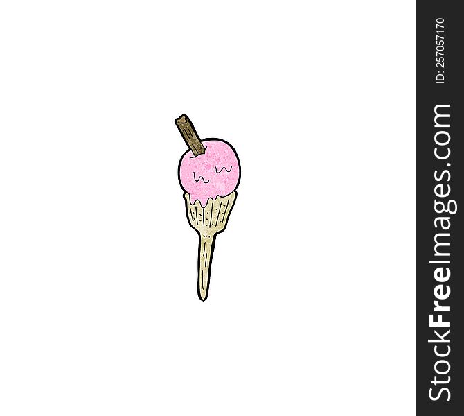 large ice cream cartoon