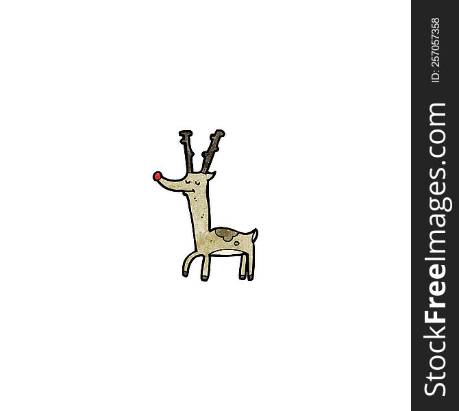 proud reindeer cartoon