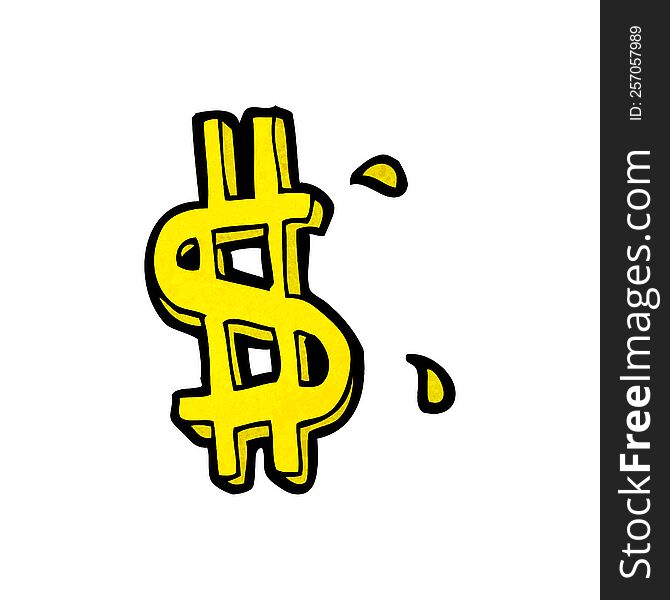 Cartoon Dollar Symbol