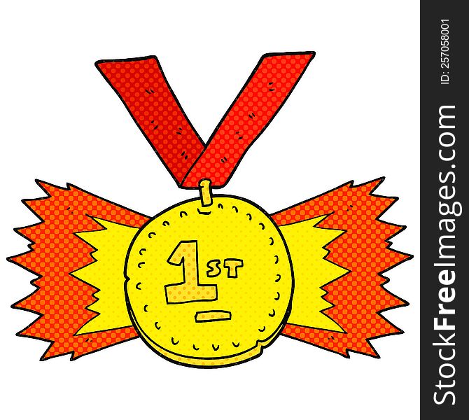 Cartoon First Place Medal