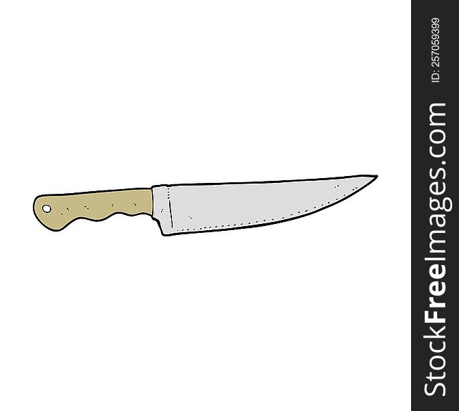 cartoon kitchen knife
