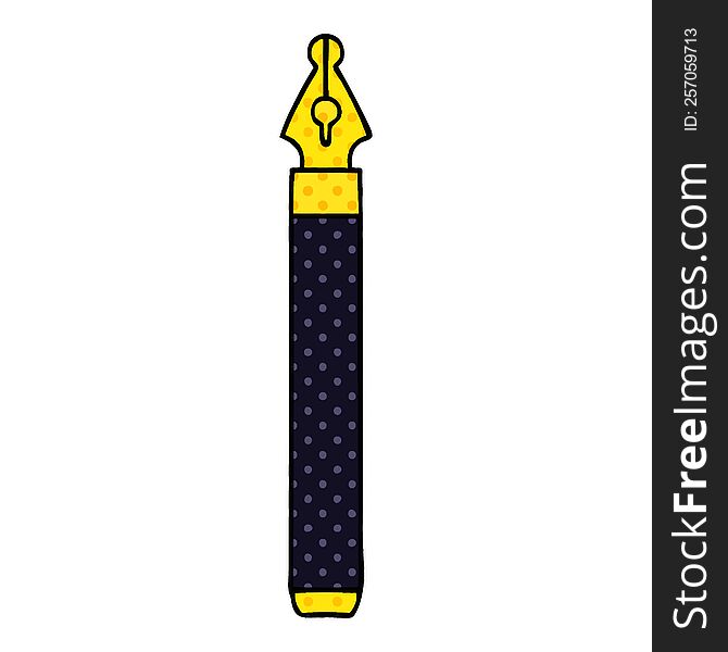 Quirky Comic Book Style Cartoon Ink Pen