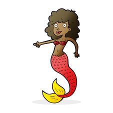 Cartoon Mermaid Stock Image Cartoon Mermaid Stock Image