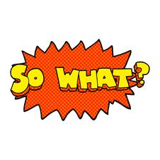 So What Cartoon Sign Royalty Free Stock Photo