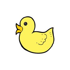 Cartoon Rubber Duck Royalty Free Stock Images