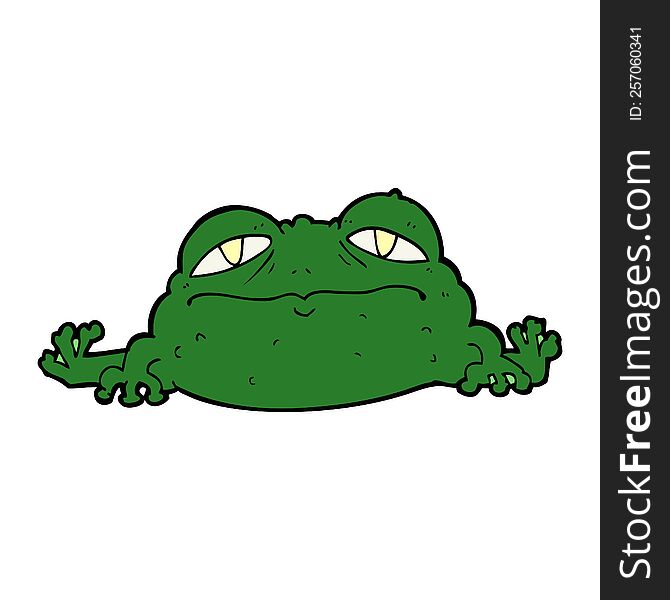 cartoon ugly frog