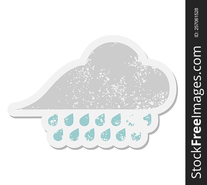 raincloud grunge sticker