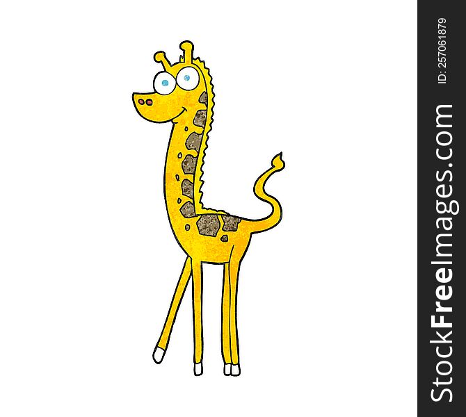 Textured Cartoon Giraffe