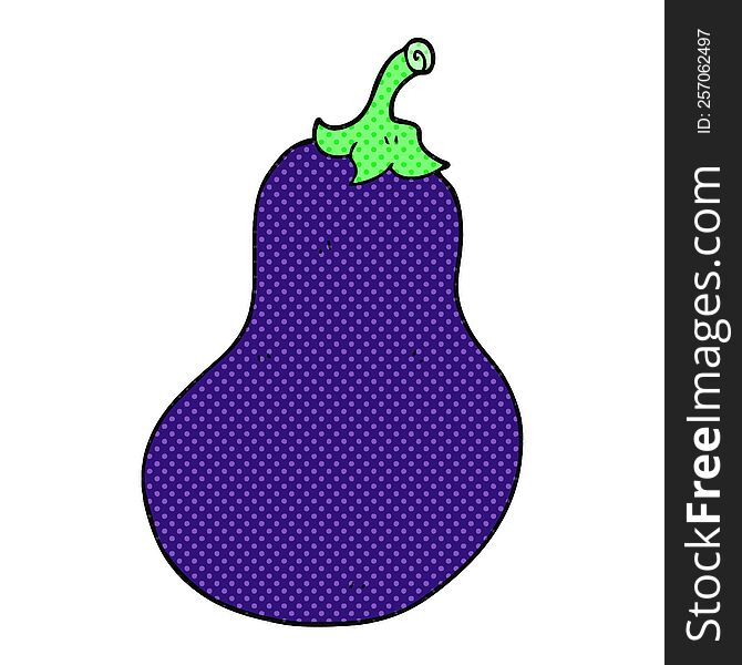 Cartoon Eggplant