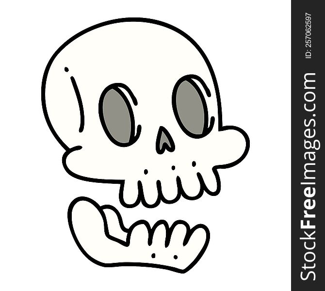 Spooky Halloween Skull