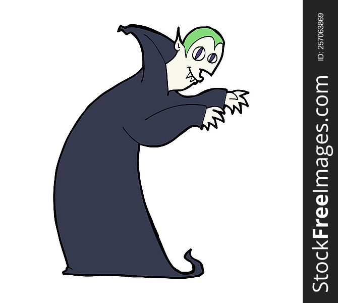Cartoon Spooky Vampire