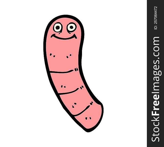 cartoon worm