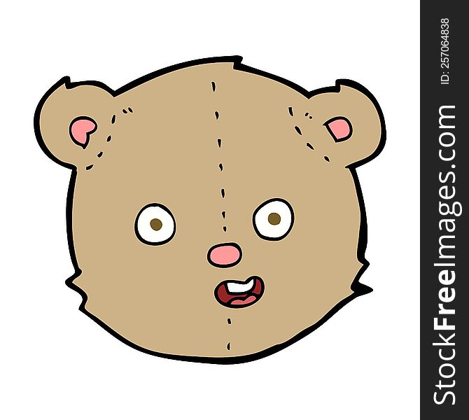 cartoon teddy bear head