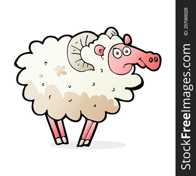 Cartoon Dirty Sheep