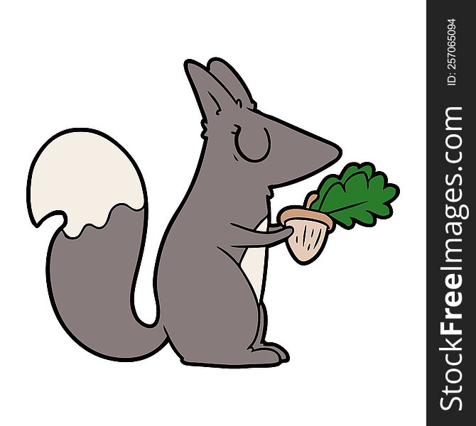 cartoon squirrel. cartoon squirrel