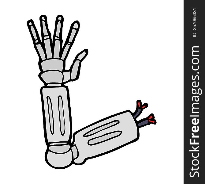 cartoon robot arm