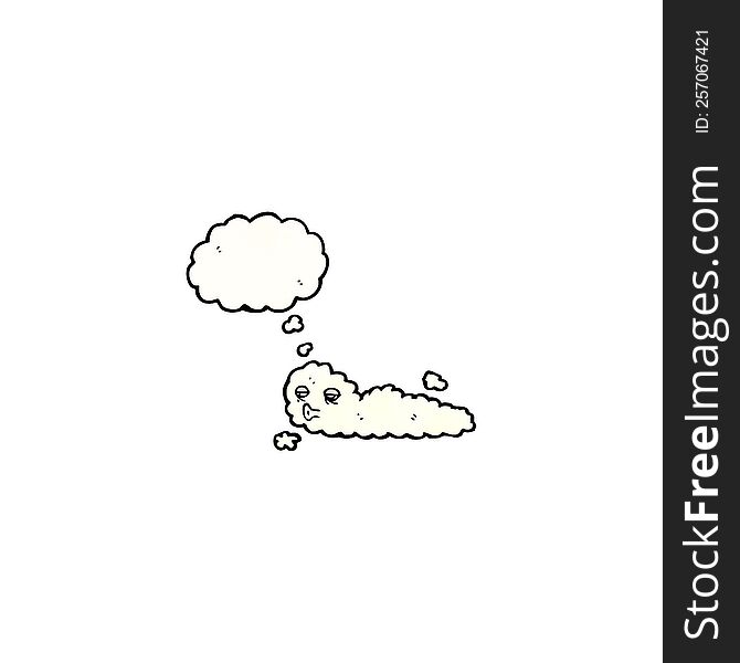 cartoon cloud thinking