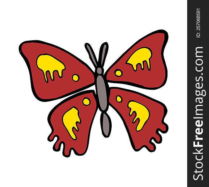 cartoon butterfly