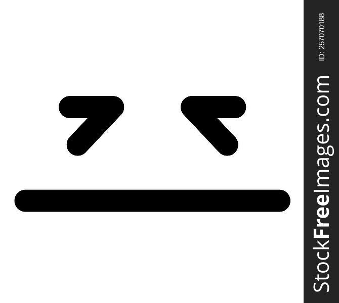 simple tired face icon