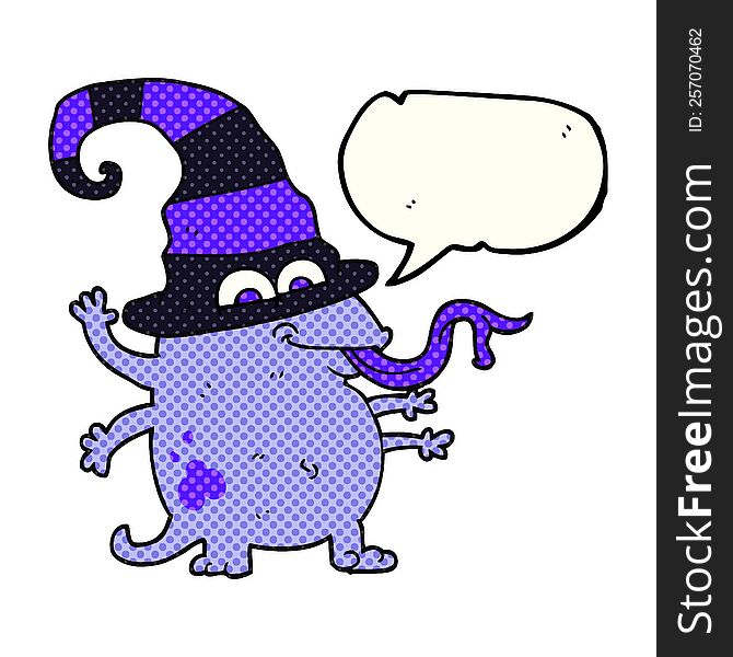 Comic Book Speech Bubble Cartoon Halloween Alien